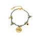 Bohemian Style K Stainless Steel Hammered Pattern Bracelet Inlaid With Natural Stone Retro Braided Bracelet Jewelry_ipsvogv.com
