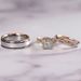 Cao Shi's Three Piece Set Of Rose Gold Colored Sparkling Zircon For Women's Luxury Engagement Ring_ipsvogv.com