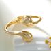 Trendy Minimalist Cold Style INS Wind Spliced Open Alloy Spring Wide Bracelet For Women Accessories_ipsvogv.com