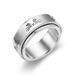 Accessories: Star Moon Titanium Rotating Ring, Stainless Steel Couple Ring_ipsvogv.com