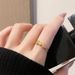 Medieval Enamel Peach Blossom Open Ring Floral Light Luxury High End Niche Design Fashion Retro Gold Ring_ipsvogv.com