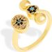 Ins Design Light Luxury Copper Ring Female Fashion Geometric Sphere Diamond Opening Adjustable Index Finger Ring Full Diamond Tail Ring_ipsvogv.com
