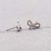 Silver Bow Earrings For Women Crystal Earrings Stud Earring_ipsvogv.com