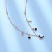 Star Moon Necklace Female Rose Gold With Elements Crystal Star Moon Clavicle Necklace_ipsvogv.com