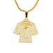 Alloy Inlaid Diamond Cristiano Ronaldo No. 7 Jersey Hip-Hop Creative Personality Trendy Men's Necklace Pendant_ipsvogv.com