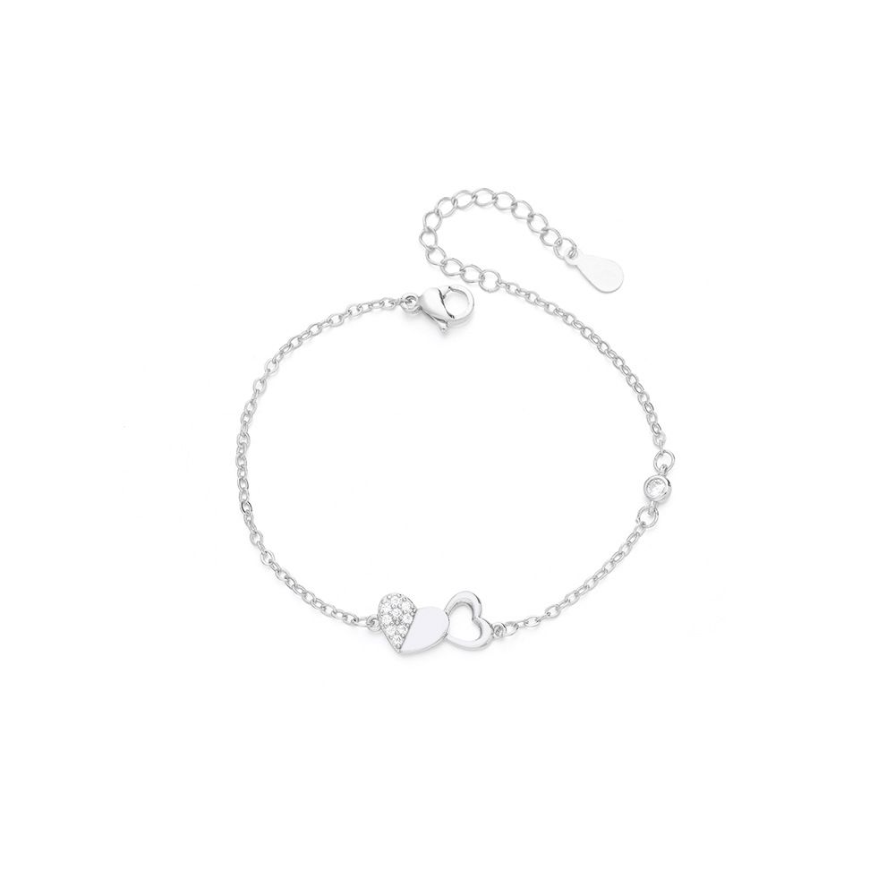 Women's Jewelry Valentine's Day Gift For Girlfriend Live Broadcast Niche Design New Hollow Full Diamond Love Bracelet Adjustable_ipsvogv.com