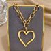 Love Stainless Steel Necklace, Exaggerated Love Pendant, High-end Sensory Necklace_ipsvogv.com