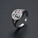Unisex Fashion Personality Copper Plated Gold Micro Inlaid Zircon Expression Ring Female Hip Hop Style Trendy Ring Accessories_ipsvogv.com