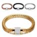 Women's Jewelry Cable Wire K Gold Steel Band Diamond Stainless Steel Bracelet_ipsvogv.com