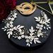 Bride Hand Woven Belt Floral Rhinestone Leaf Waist Chain Wedding Dress Accessories Waist Seal_ipsvogv.com