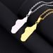 stainless steel Madagascar map and city necklace male and female couple geometric titanium steel pendant necklace_ipsvogv.com