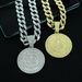 Hip Hop Round Full Diamond Libra Constellation Pendant, A Symbol Of Fair And Just Trial, Fashionable Men's Accessories_ipsvogv.com