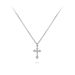 Cross Necklace, Women's Minimalist Fashion Trend Pendant Inlaid With 5A Zircon, Versatile Collarbone Chain_ipsvogv.com