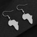 African map earrings fashion glossy gold stainless steel earrings earrings_ipsvogv.com