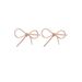 New Fashion Personality Sweet Cool Style Simple Bow Earrings Brass Real Gold Electroplated Ladies Earrings_ipsvogv.com