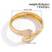 Metallic Style Pleated Hug Open Bracelet Exaggerated Geometric Smooth Diamond Inlaid Bracelet For Women_ipsvogv.com