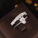 Cao Shi's Teardrop Shaped Design Zircon Ring Is Fashionable Exquisite, Suitable For Engagement And Popular Rings_ipsvogv.com