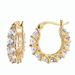 Fashionable and high end earrings for women, French style, fully inlaid with zircon lace, UU shaped earrings, versatile earrings, best selling_ipsvogv.com