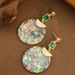 French Style Light Luxury Fashion Long Set Zircon Abalone Shell Tassel With Feminine Temperament, Simple And High-end_ipsvogv.com