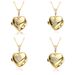 Love Heart Shaped Photo Box Album Love Moon Five Pointed Star Micro Inlaid Pendant Opening And Closing Necklace Copper Gold Plated_ipsvogv.com