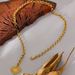 Romantic Heart Rose Pendant Declaration Stainless Steel Trendy Necklace Metal Collar_ipsvogv.com