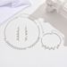 Women’s Jewelry Set Fashion Hot Selling Small Cube Pendant Necklace Jewelry Fashionable And Versatile Light Luxury Clavicle Chain Earrings Bracelet_ipsvogv.com