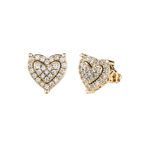 French Romantic Colored Gemstone Earrings Love Design Trendy Men S925 Silver Needle Hypoallergenic Earrings_ipsvogv.com