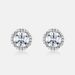Full Inlaid Brilliant 1ct Moissanite Earrings S925 Silver Colored Gemstone Moissanite Earrings Light Luxury Simple_ipsvogv.com