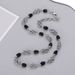 Hip Hop Stainless Steel Cuban Chain Black Bead Handmade Chain Trendy Accessories Thick Chain Necklace Clavicle Chain_ipsvogv.com