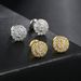 Personalized round full diamond for men with micro inlaid zircon thread and hip-hop earrings_ipsvogv.com