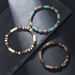 Simple Turquoise Wood Bead Bracelet Men's Trendy Fashion All Match High End Beaded Coconut Shell Bracelet Men's Jewelry_ipsvogv.com