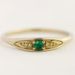 Sanjieins New Minimalist And Fashionable Women's Small Tail Italian Brushed Floral Gold Ring, Fresh Accessory_ipsvogv.com