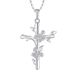 Retro Butterfly Cross Pendant Necklace Female S Sterg Sier Jewelry Processing_ipsvogv.com