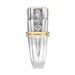 Sanjie Jewelry New Two Tone Electroplated Platinum Ring With Zircon Inlaid Men's Handpiece_ipsvogv.com