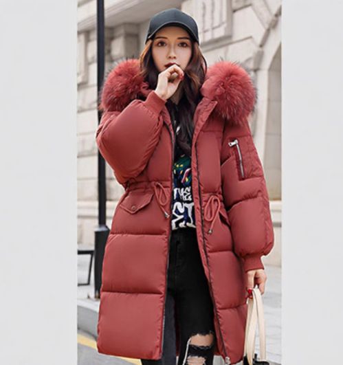 Women's Clothing winter coats Cotton Jacket Women's Medium Length Puffer Jacket Large Fur Collar Cotton Jacket New Style Thick Cotton Jacket_ipsvogv.com