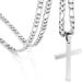 European And American Cross-border New Jewelry, Stainless Steel Cuban Chain Cross Pendant Necklace Men, Simple Fashion Jewelry_ipsvogv.com