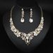 New Necklace And Earrings For Women, Two-Piece Fashion Accessories From Yiwu, Internet Celebrity Jewelry Set_ipsvogv.com