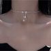 bow Studded Zircon With ! Diamond Tassel Collar, Fashionable, Light Luxurious, High-end, Elegant Necklaces, Niche And_ipsvogv.com