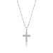 Sier Full Zircon Cross Hip Hop Pendant Personality Versatile Necklace Jewelry_ipsvogv.com