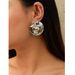High-end Niche Metal Heavy Craft Round New Design Sense Minimalist Stud Earrings For Women_ipsvogv.com