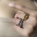 S Pure Silver Side Chain Men's And Women's Rings Luxury INS Adjustable Opening Ring_ipsvogv.com