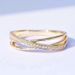 Cao Shi Hot Selling Cross Design Micro Inlaid Line Finger Fashion Style Ring_ipsvogv.com