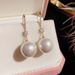 High-End Sense Temperament Zircon Pearl Ear Hooks Light Luxury Commuting Fashion 2023 New Trend Versatile Earrings For_ipsvogv.com
