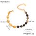 Middle Ancient Style, Niche Personality, Elegant Jewelry, Natural Stone Bead Splicing, Pig Nose Design, Titanium Steel_ipsvogv.com