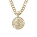 Hip Hop Letter Necklace For Men, Street Cuban Chain Decoration, Alloy Round Personalized Dollar Pendant_ipsvogv.com