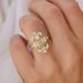 Sanjie American Ins New Zircon Classical Style Inlaid Champagne Diamond Ring, Women's Jewelry_ipsvogv.com