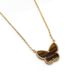High Version Fanjia Butterfly Women's Four-leaf Clover Necklace Sier Rose Gold Collarbone Chain White Fritillary_ipsvogv.com
