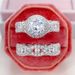 Cao Shi Layer Micro Zircon Set Luxury Party Hand With Hollow Design Double Ring_ipsvogv.com