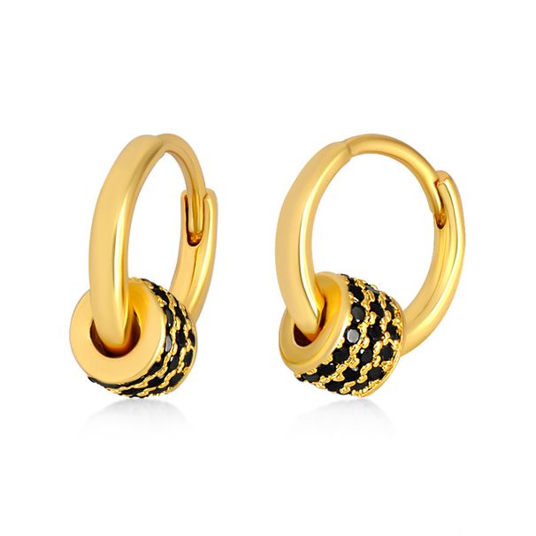 Women's Jewelry S925 Silver Needle High End Fashion Temperament Earrings Rotatable Round Earrings Commuting Slim Earrings_ipsvogv.com