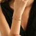 Pearl bracelet personality knotted gold round beads copper tube design hand string transfer beads good luck hand jewelry plated with K real gold_ipsvogv.com